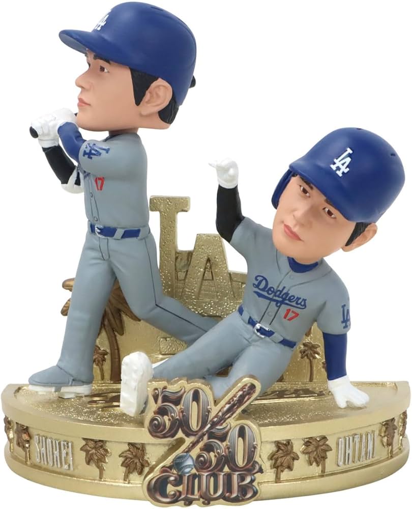 Amazon.co.jp: 大谷翔平 ドジャース バブルヘッド人形, 50/50